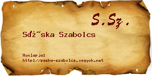 Sáska Szabolcs névjegykártya